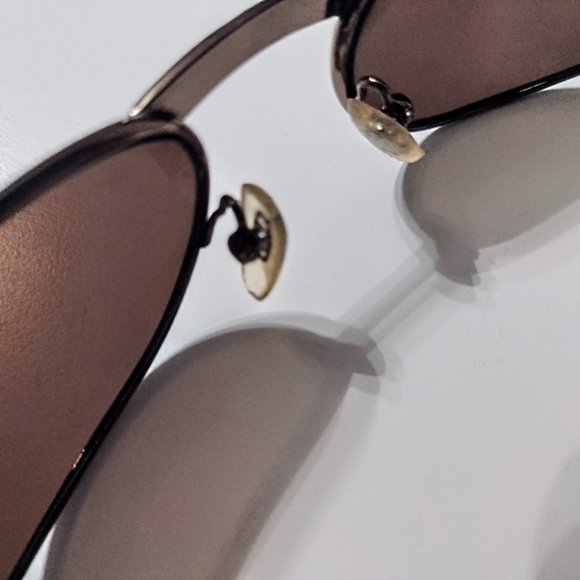 Bronze Finish Fashion Sunglasses ~ Brown Oval Lens ~ Sturdy Metal Frames ~ GVC - Picture 9 of 11